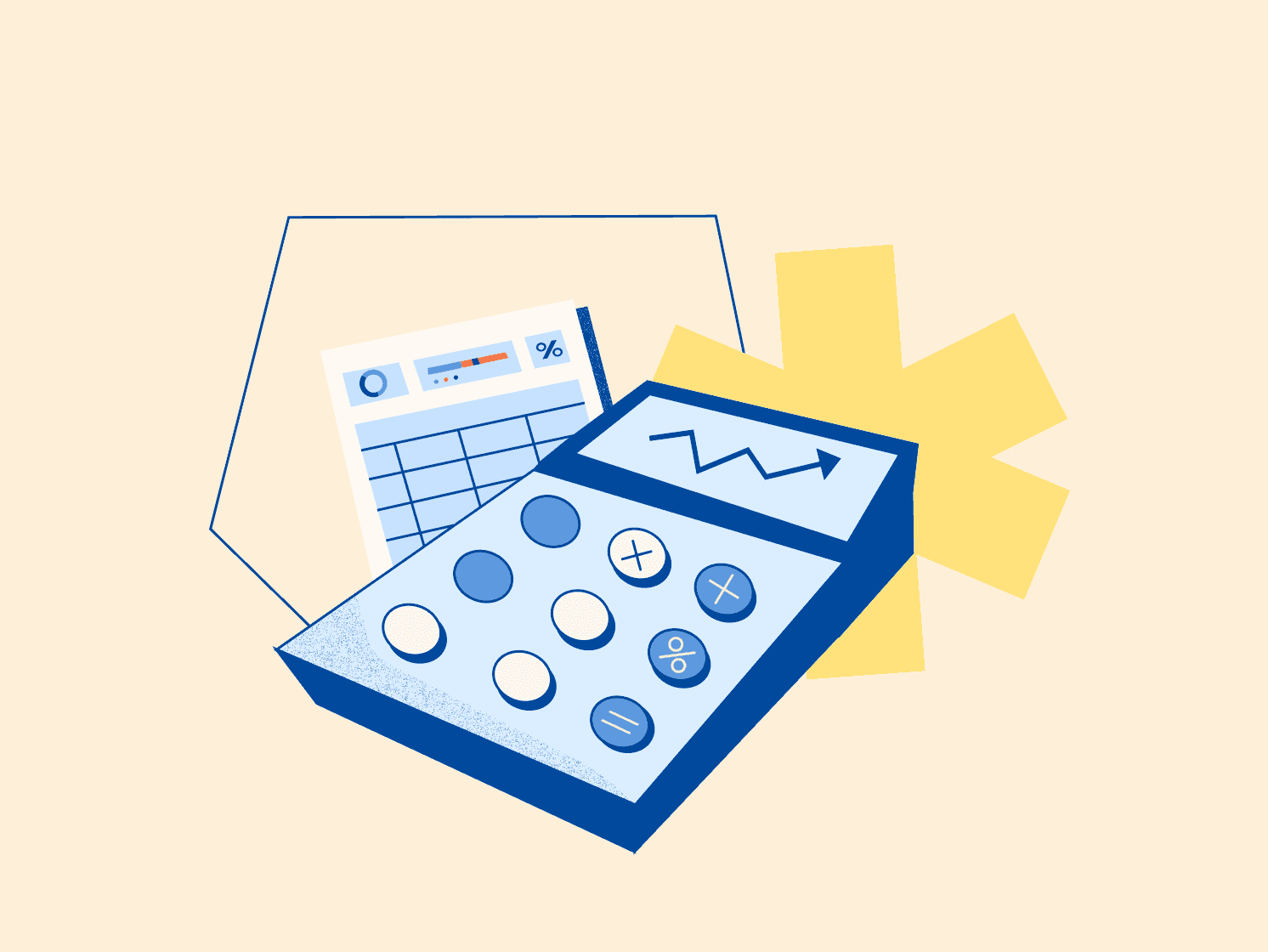 blog hero illustration calculator spreadsheet