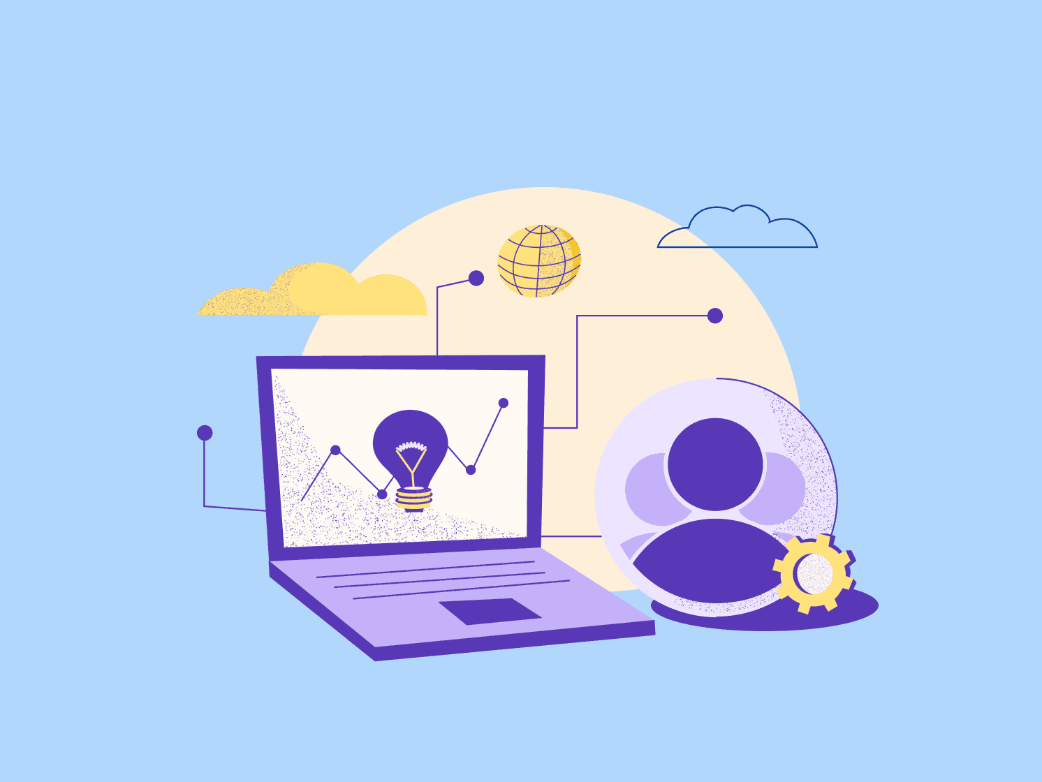 blog hero illustration cloud hr computer